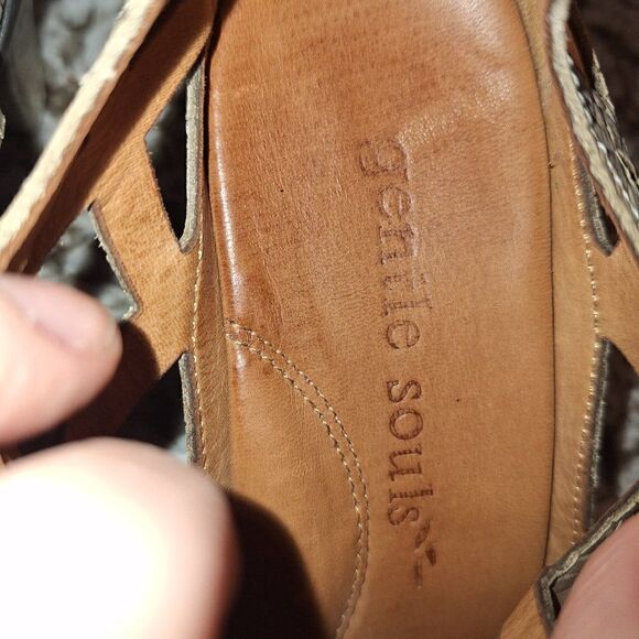 GENTLE SOULS  Leather SANDALS size 7M - Picture 8 of 14